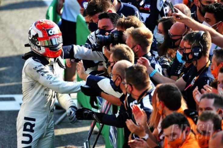 Pierre Gasly ünnepel