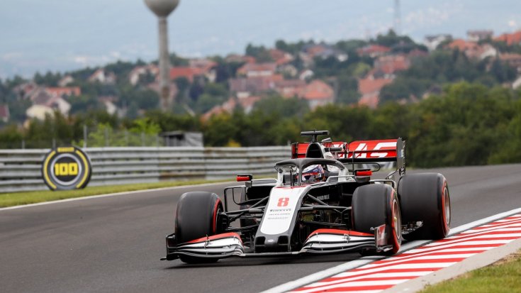 Romain Grosjean a 2020-as Magyar Nagydíjon