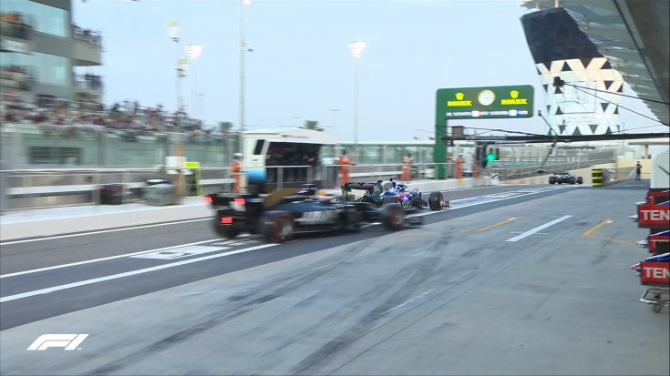 Grosjean autója hátulról