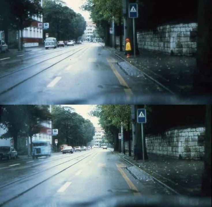 gyalogos a zebra előtt színes és szürke kabátban