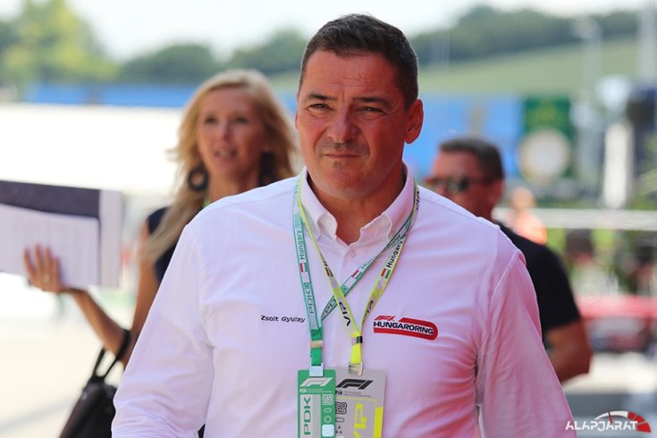 Gyulay Zsolt a Hungaroringen