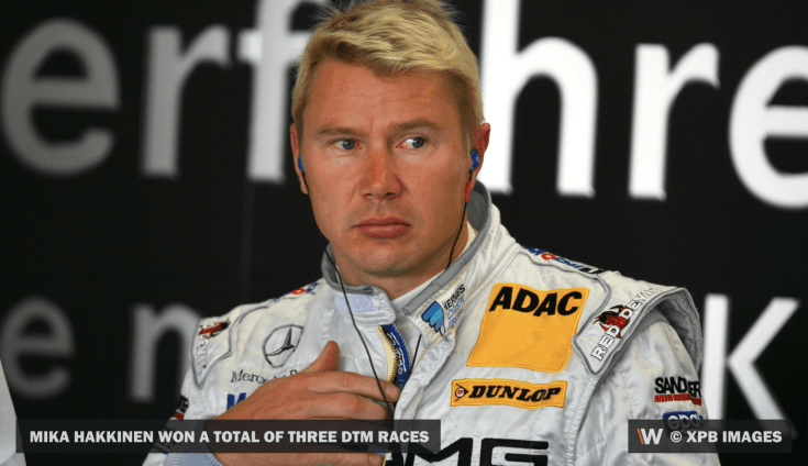 Häkkinen a DTM Mercedes színeiben