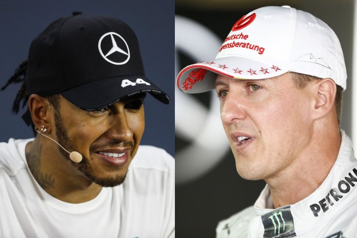 Lewis Hamilton és Michael Schumacher