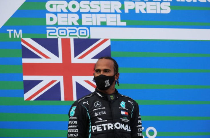 Lewis Hamilton a nürburgringi dobogó tetején ünnepelte pályafutása 91. futamgyőzelmét