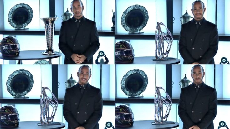 Hamilton az FIA online díjkiosztóján