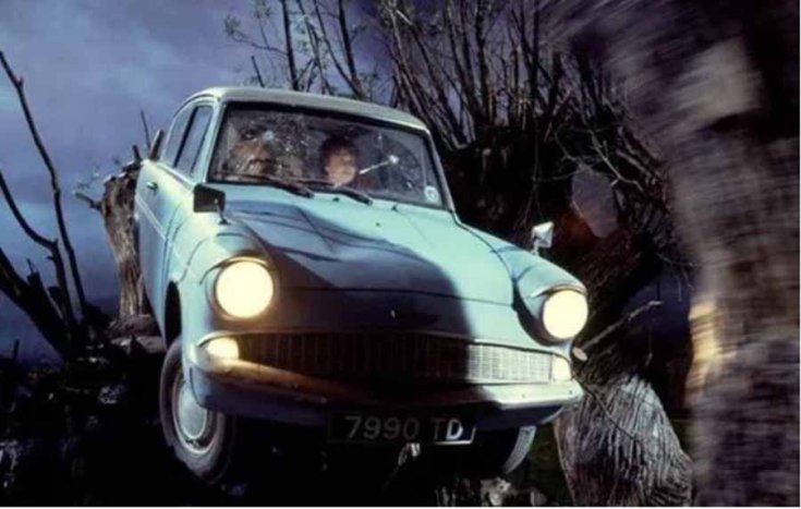 Harry Potter Ford Anglia elölről