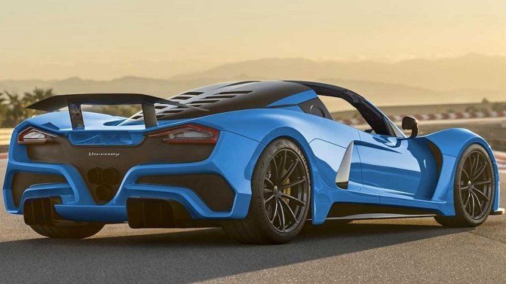 Hennessey Venom F5 Roadster hátulja
