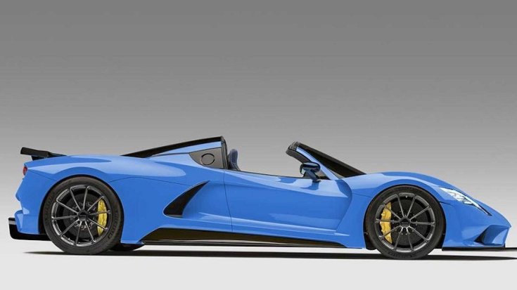 Hennessey Venom F5 Roadster oldalról