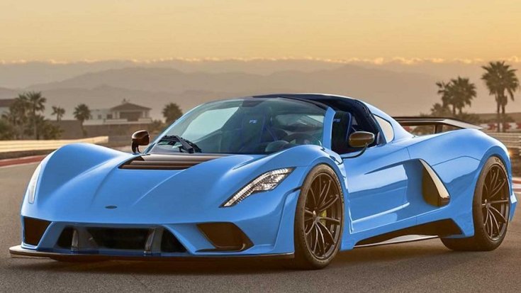 Hennessey Venom F5 Roadster szemből