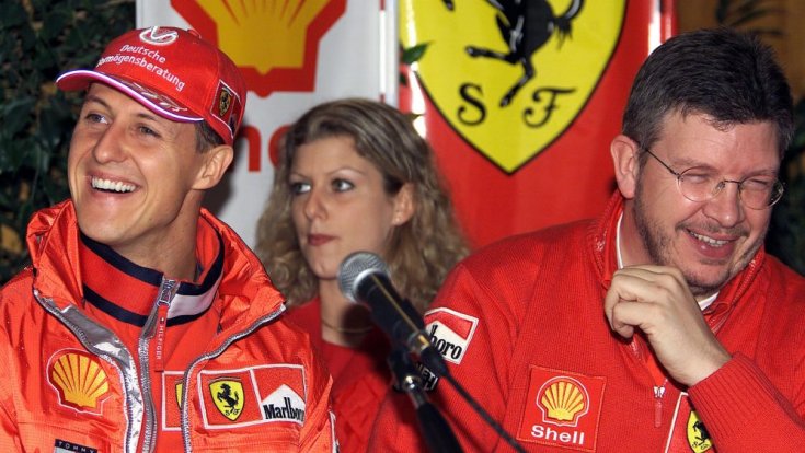 Michael Schumacher és Ross Brawn Ferrari színekben