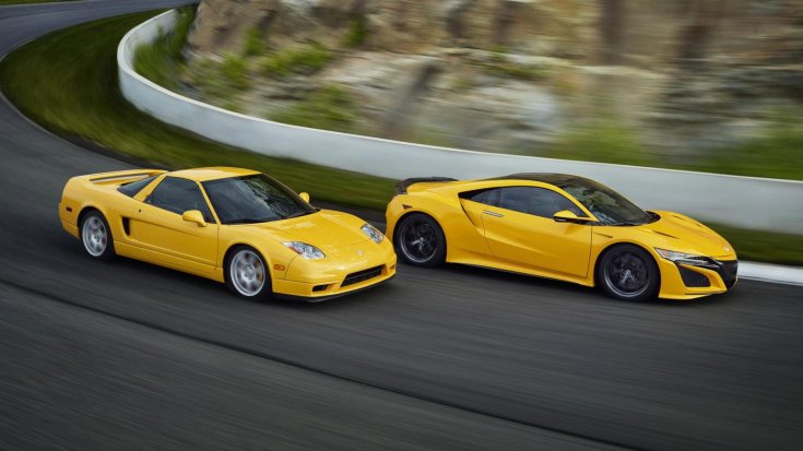 sárga Honda NSX