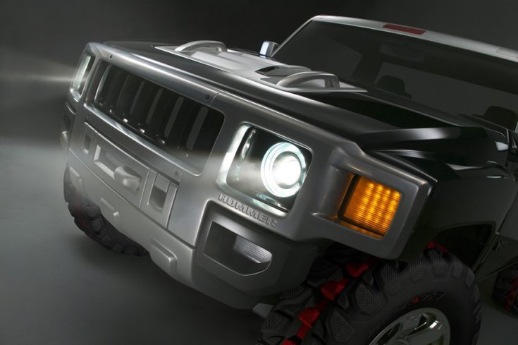 Az elektromos Hummer koncepció orr része
