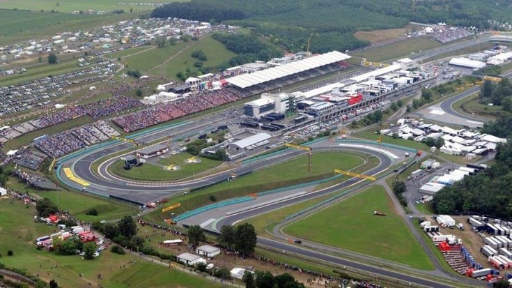 A Hungaroring egy helikopterről fotózva