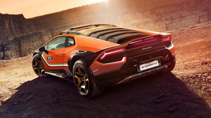 Lamborghini Huracán 'Sterrato' hátulról