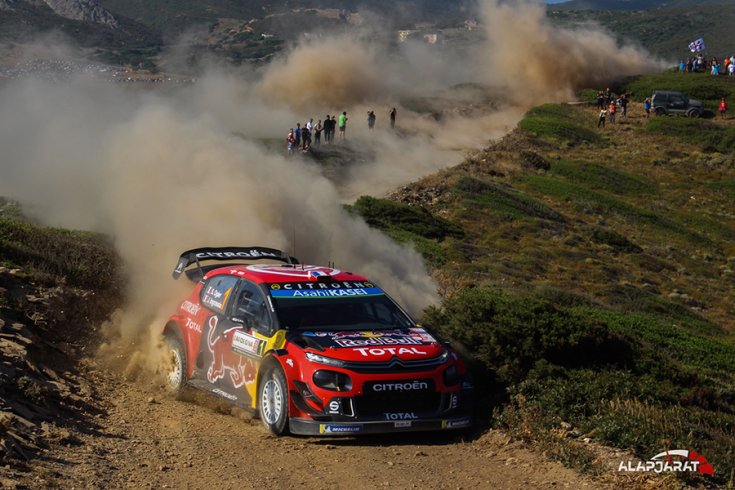 Poroló WRC A Szardíniai szakaszon