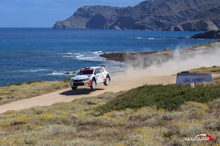Skoda WRC a tengerparton