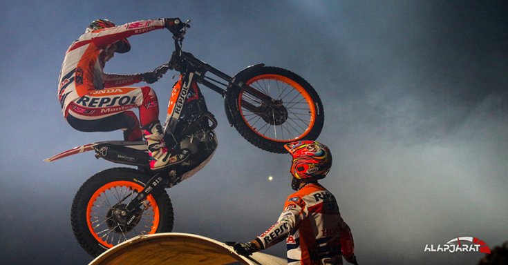 Toni Bou a budapesti fordulón oldalról