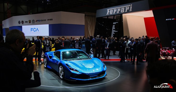 Ferrari stand Genfben, 2019-ben