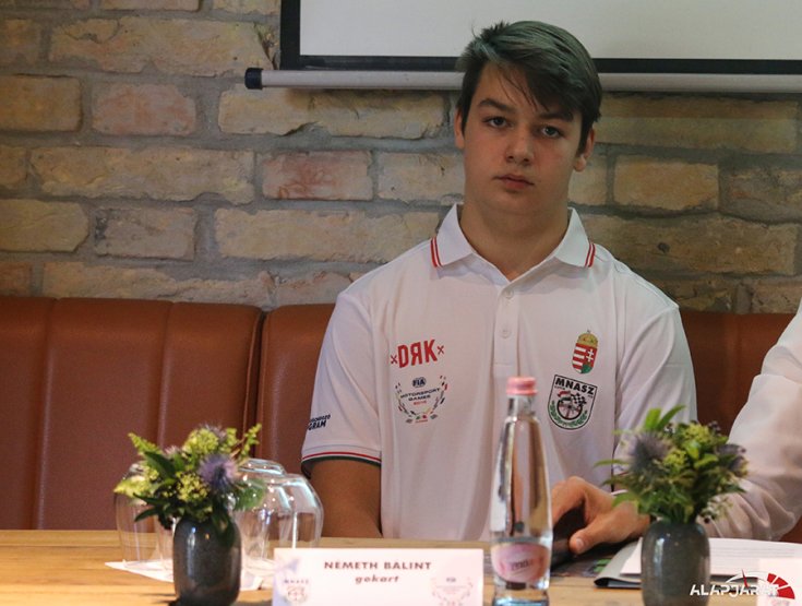 Németh Bálint az FIA Motorsport Games magyar válogatottjának gokartosa