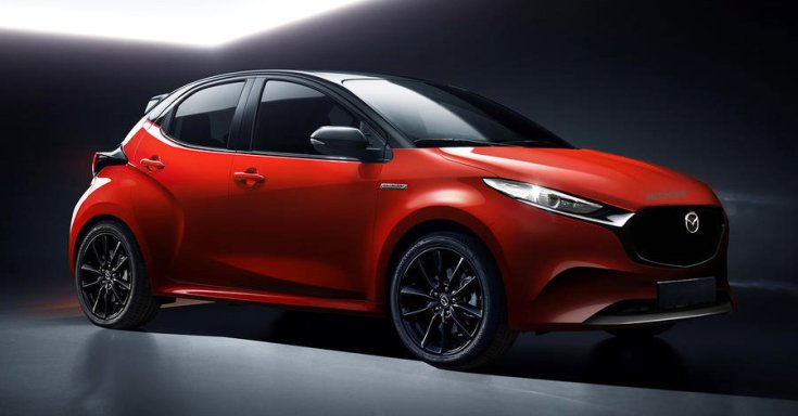 Mazda Yaris oldalról