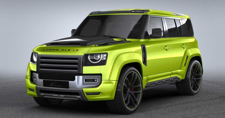 Land Rover Defender újragondolva a Lumma Design által, féloldalról