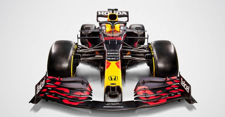 Red Bull RB16B modell szemből