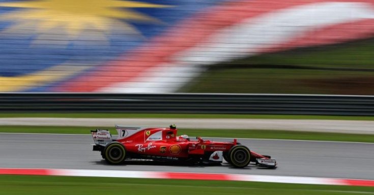 2017-es Ferrari Sepangban oldalról