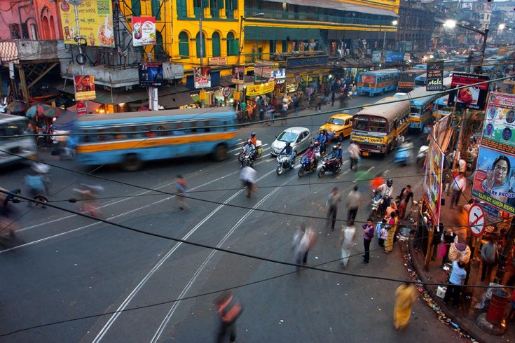 Forgalom indiai városban