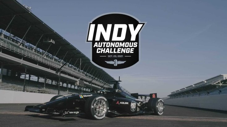 Indy Autonomous autó az Indy500 helyszínén Indianapolisban
