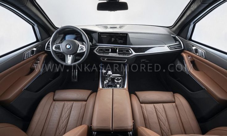 Páncélozott BMW X7 utastere