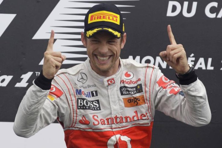 Jenson Button ünnepel