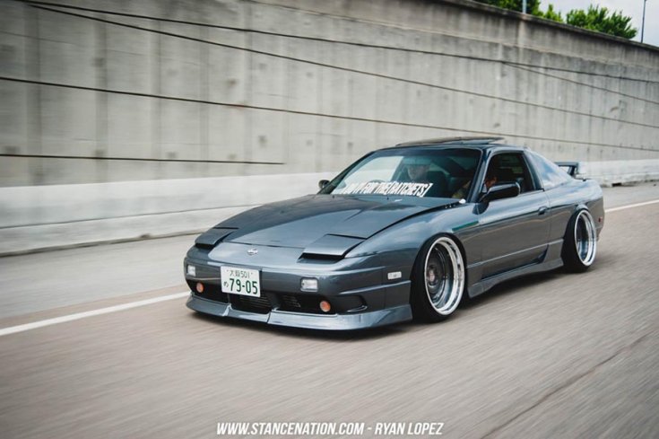 Josh Davis Nissan Type X 180SX menetközben