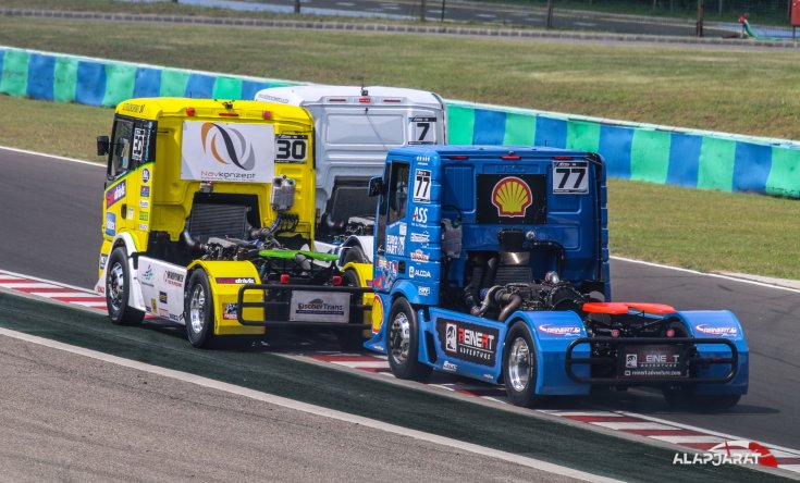 Sacha Lenz a hungaroringi Kamion EB