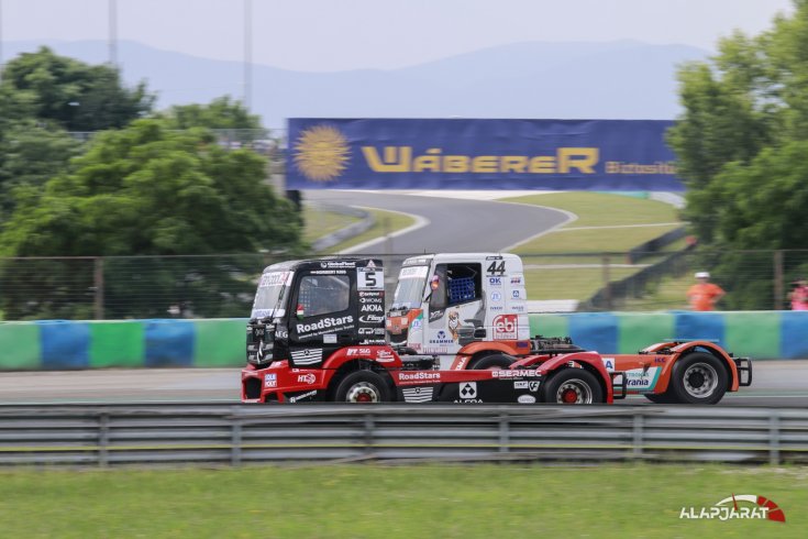 Kiss Norbi és Stphanie Halm a hungaroringi kamion EB-n
