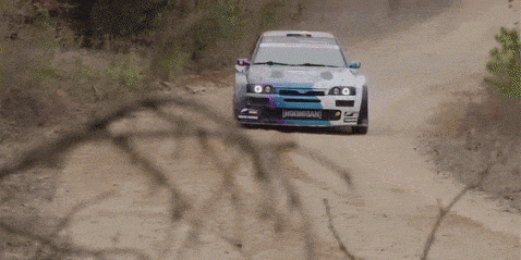 Ken Block Ford Escort RS Cosworth versenyautója akcióban