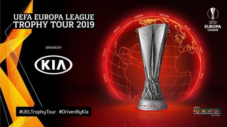 UEFA Európa Liga serlegének túrája Kia támogatásával