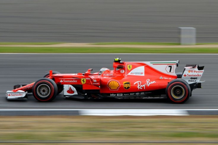 Kimi Räikkönen a Ferrari Színeiben a 2017-es Brit Nagydíjon