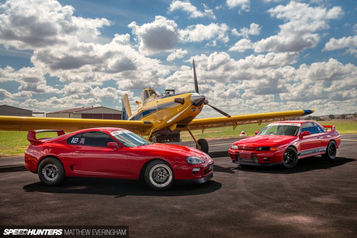 1100 lóerős Toyota Supra MkIV és egy Nissan R32 Skyline