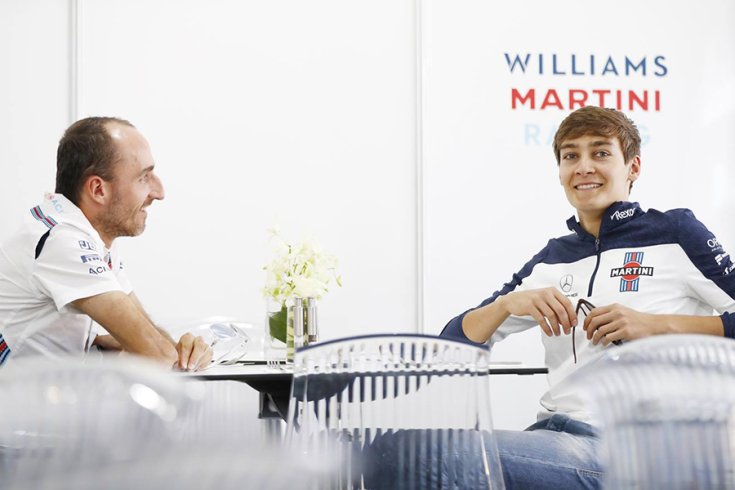 Robert Kubica és George Russel