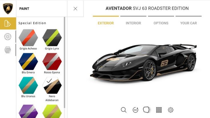 Lamborghini Huracan Evo konfigurátor
