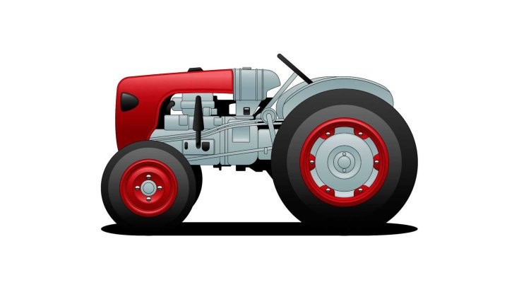 Lamborghini DL 30-as traktorja oldalról