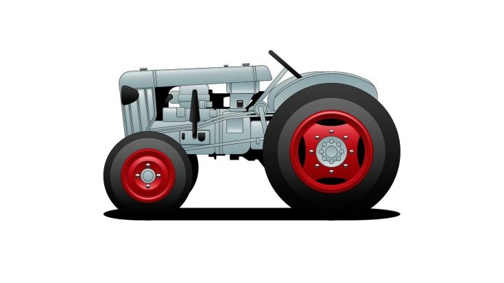 LamborghiniL33-as traktorja oldalról