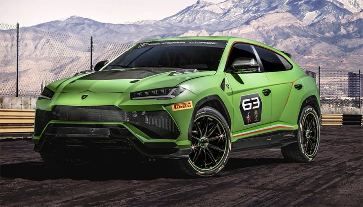 A Lamborghini Urus Performante egy versenypályán