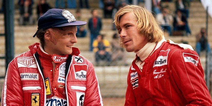 Niki Lauda és James Hunt, a két nagy F1-es vetélytárs
