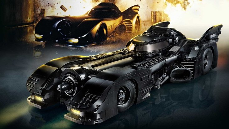 1989-es Batmobile-ra hajazó LEGO makett