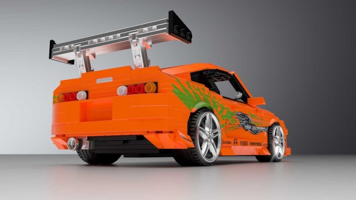 LEGO Toyota Supra hátulja