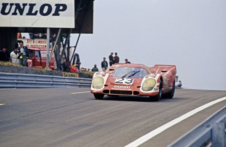 1970 Porsche 917 KH a Le Mans-i versenyen, elölről