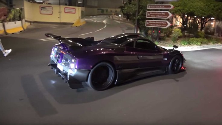 Pagani Zonda 760LH hátulról Monacóban