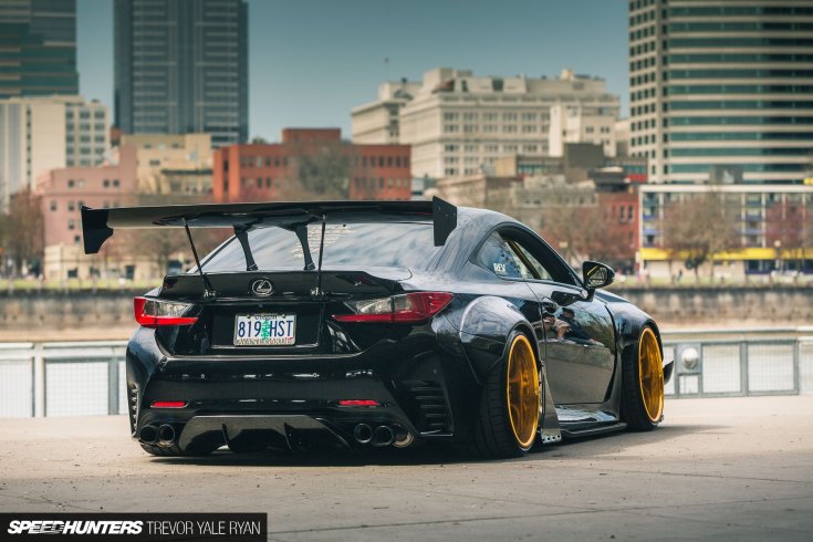 Lexus RC350 tuning hatalmas hátsó szárny