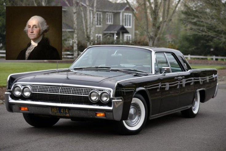 fekete Lincoln Continental